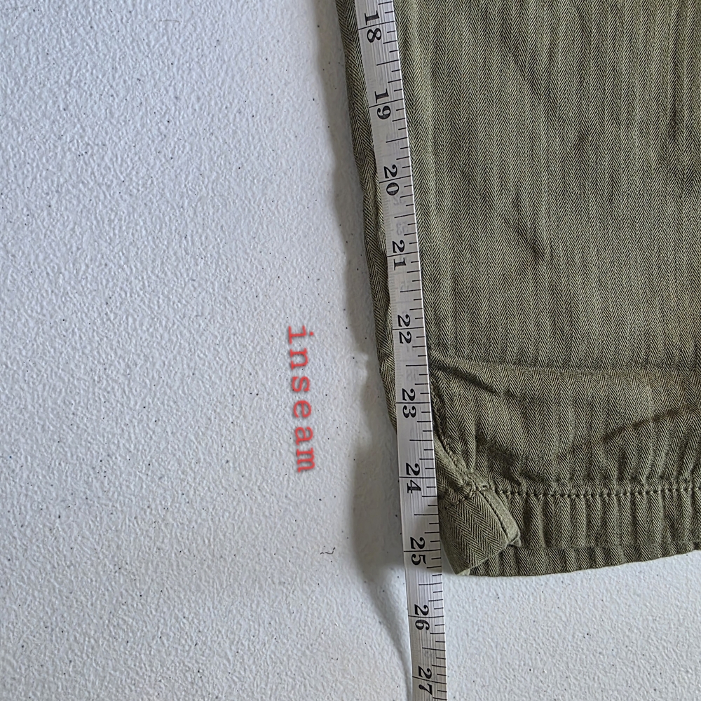 Old Navy Women's Linen Pants - Olive Green - Picture 11 of 11